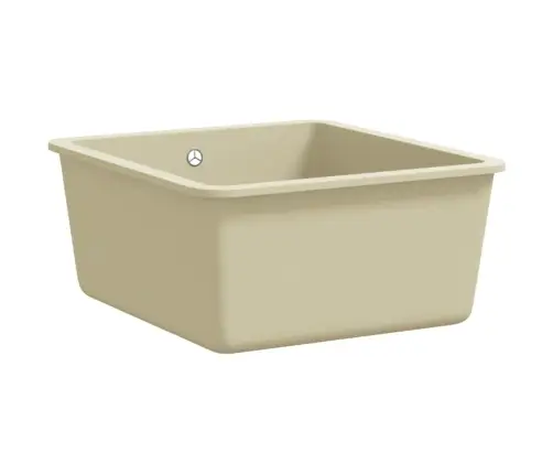 Virtuves Izlietne, Viena Bļoda, Bēšs Granīts Vidaxl