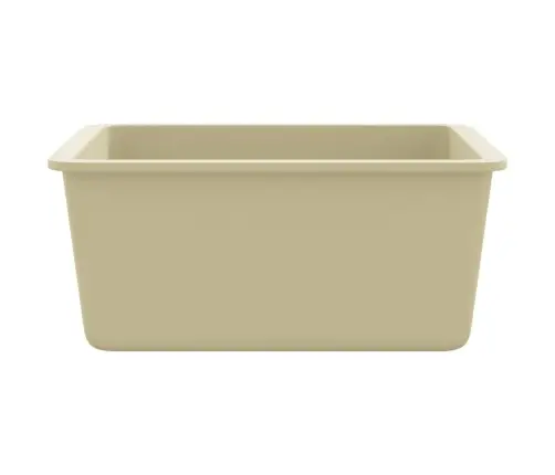 Virtuves Izlietne, Viena Bļoda, Bēšs Granīts Vidaxl