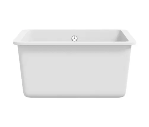 Virtuves Izlietne, Viena Bļoda, Balts Granīts Vidaxl