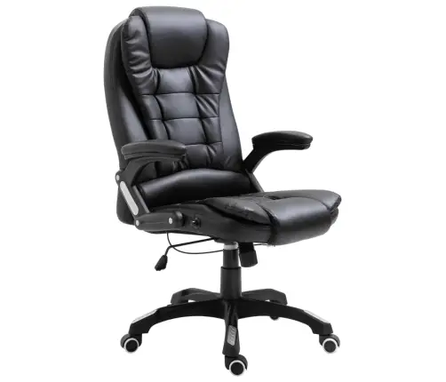 Biroja Krēsls, Melna Mākslīgā Āda Vidaxl