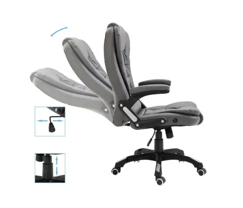 Biroja Krēsls, Antracītpelēka Mākslīgā Āda Vidaxl