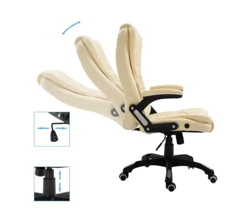 Biroja Krēsls, Krēmkrāsas Mākslīgā Āda Vidaxl