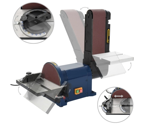 Elektriskā Diska Un Lentas Slīpmašīna, 500 W, 200 Mm Vidaxl