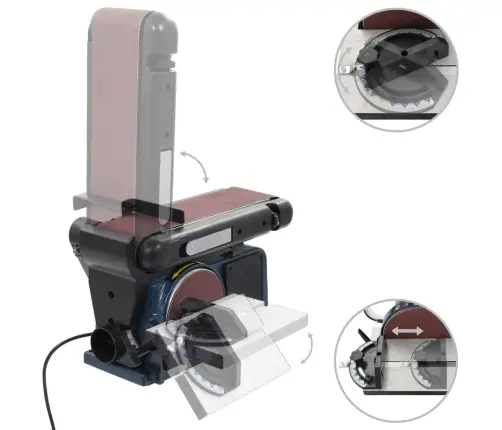 Elektriskā Diska Un Lentas Slīpmašīna, 370 W, 150 Mm Vidaxl