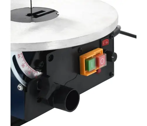 Elektriskais Finierzāģis Ar Kājas Pedāli Un Led Gaismu, 125 W  Vidaxl