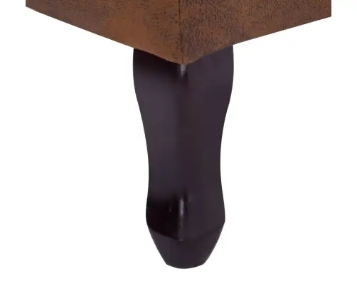 Atpūtas Krēsls Un Kāju Soliņš, Brūna Mākslīgā Zamšāda Vidaxl Atpūtas Krēsls Un Kāju Soliņš, Brūna Mākslīgā Zamšāda Vidaxl