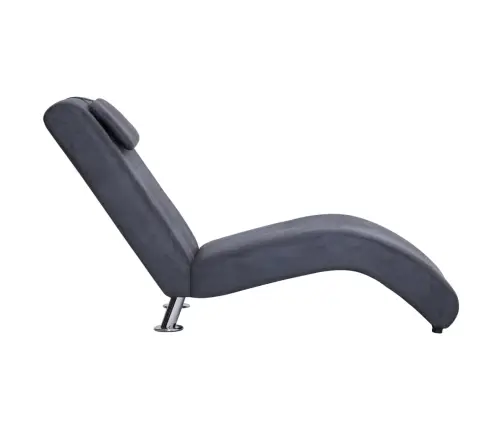 Zvilnis Ar Spilvenu, Pelēka Mākslīgā Zamšāda Vidaxl