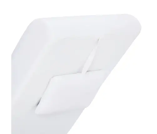 Masāžas Zvilnis Ar Spilvenu, Balta Mākslīgā Āda Vidaxl