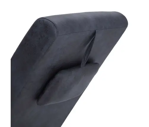 Masažinis Gultas Su Pagalve, Pilkas, Dirbtinė Versta Oda