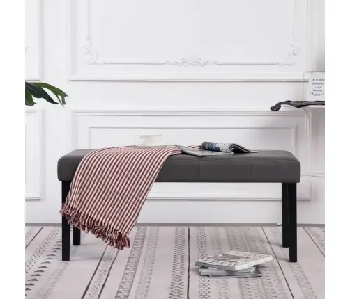 Suoliukas, Pilkas, 106cm Dirbtinė Oda