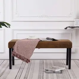 Sols, 106 Cm, Brūna Mākslīgā Zamšāda Vidaxl