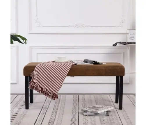 Sols, 106 Cm, Brūna Mākslīgā Zamšāda Vidaxl