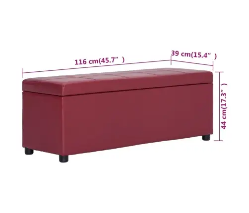 Panipaigaga Pink 116 cm Veinipunane, Kunstnahk