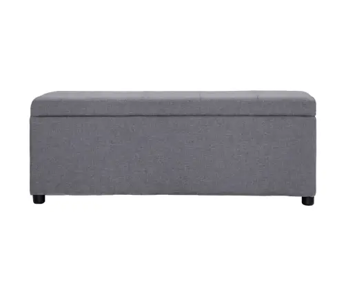 Sols Ar Kasti, 116 Cm, Gaiši Pelēks Poliesters Vidaxl