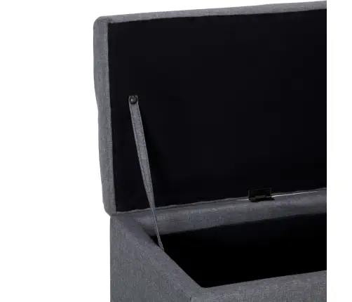 Sols Ar Kasti, 116 Cm, Gaiši Pelēks Poliesters Vidaxl