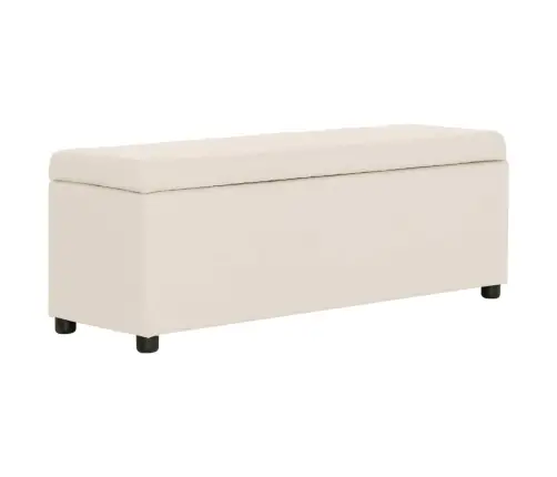 Sols Ar Kasti, 116 Cm, Krēmkrāsas Poliesters Vidaxl