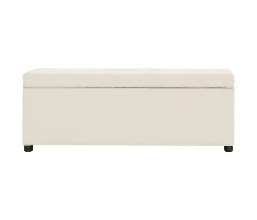 Sols Ar Kasti, 116 Cm, Krēmkrāsas Poliesters Vidaxl