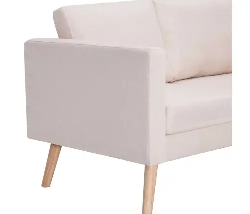 3-Kohaline Diivan, Kangas, Kreemjas