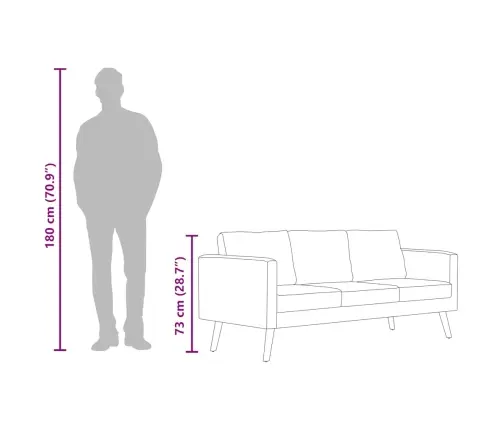 3-Kohaline Diivan, Kangas, Must