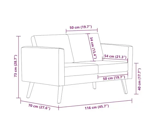 2-Kohaline Diivan, Kangas, Pruunikashall