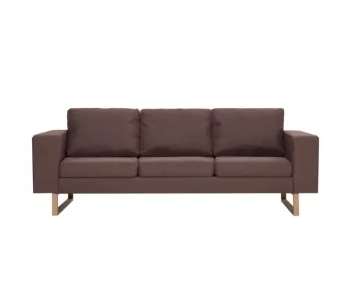 Trivietė Sofa, Ruda, Audinys