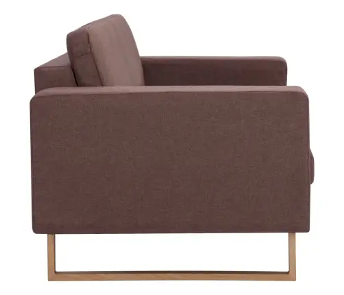 Trivietė Sofa, Ruda, Audinys