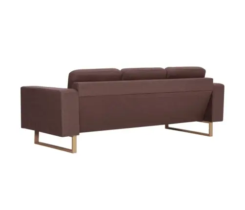Trivietė Sofa, Ruda, Audinys