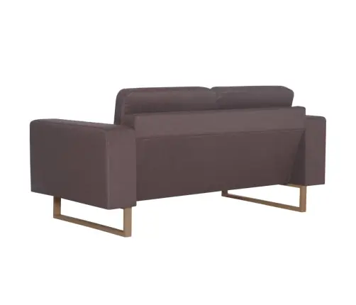 Dvivietė Sofa, Taupe Spalvos, Audinys