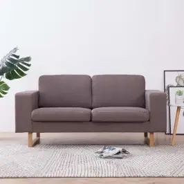 Dvivietė Sofa, Taupe Spalvos, Audinys