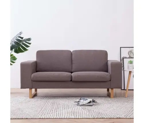 Dvivietė Sofa, Taupe Spalvos, Audinys