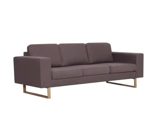 Trivietė Sofa, Taupe Spalvos, Audinys