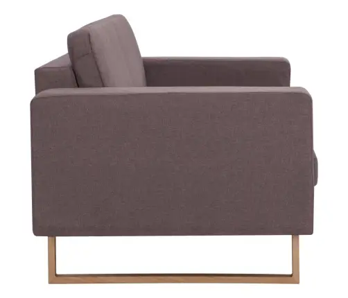 Trivietė Sofa, Taupe Spalvos, Audinys