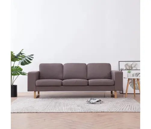 Trivietė Sofa, Taupe Spalvos, Audinys