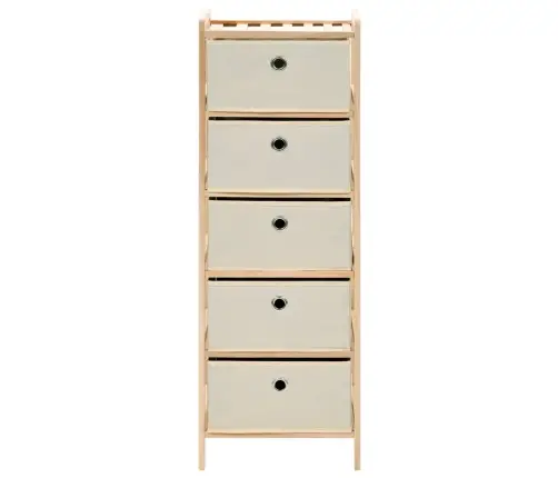 Hoiuriiulid 5 Riidest Korviga, 2 Tk, Seedripuu, Beež