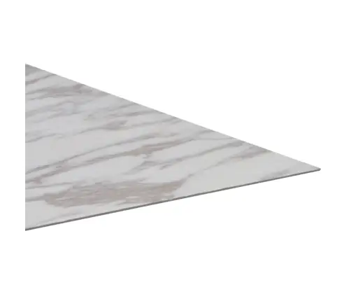 Grīdas Flīzes, Pašlīmējošas, 5,11 M², Pvc, Balta Marmora Krāsa Vidaxl