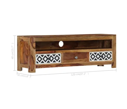 Tv Skapītis, 120X30X40 Cm, Masīvs Rožkoks Vidaxl Tv Skapītis, 120X30X40 Cm, Masīvs Rožkoks Vidaxl