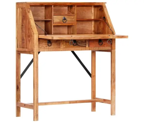 Rakstāmgalds, 90X40X107 Cm, Akācijas Masīvkoks Vidaxl