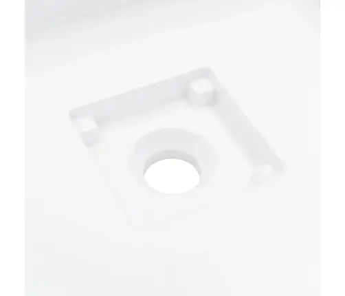 Valamu 50 X 50 X 12,3 Cm Mineraalvalatis/Marmorvalatis, Valge