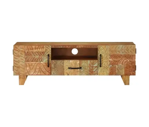Tv Skapītis, 120X30X40 Cm, Roku Darbs, Pārstrādāts Masīvkoks Vidaxl