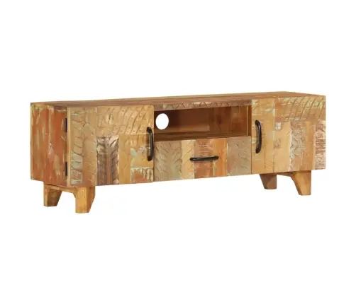 Tv Skapītis, 120X30X40 Cm, Roku Darbs, Pārstrādāts Masīvkoks Vidaxl