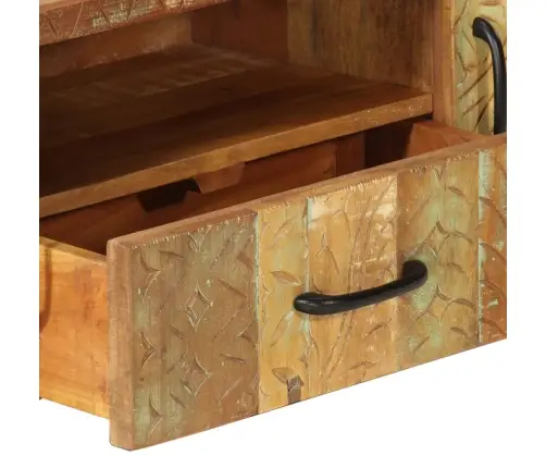 Tv Skapītis, 120X30X40 Cm, Roku Darbs, Pārstrādāts Masīvkoks Vidaxl