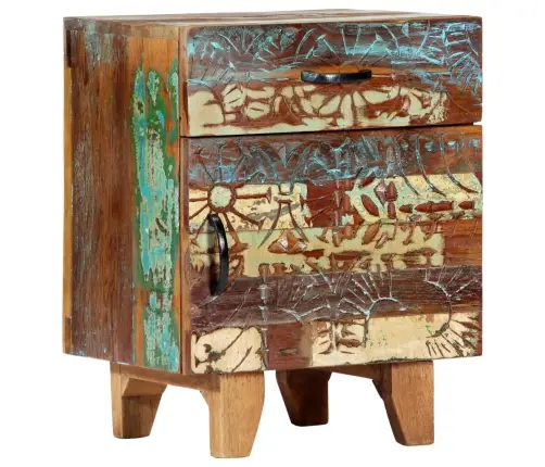 Naktsskapītis, Ar Kokgriezumiem, Pārstrādāts Masīvkoks Vidaxl