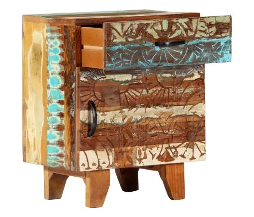 Naktsskapītis, Ar Kokgriezumiem, Pārstrādāts Masīvkoks Vidaxl