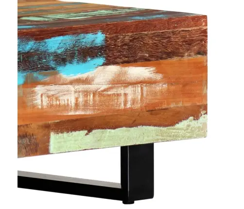 Kafijas Galdiņš, 120X50X30 Cm, Pārstrādāts Masīvkoks Un Tērauds Vidaxl