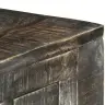 Rakstāmgalds, 110X50X75 Cm, Melns Mango Masīvkoks Vidaxl
