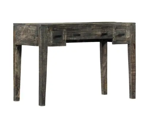 Rakstāmgalds, 110X50X75 Cm, Melns Mango Masīvkoks Vidaxl