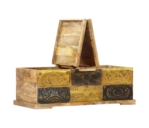 Kavos Staliukas, 100X50X35 cm Mango Medienos Masyvas Kavos Staliukas, 100X50X35 cm Mango Medienos Masyvas