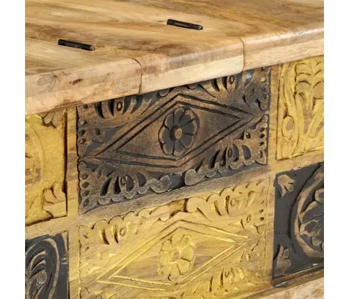 Kavos Staliukas, 100X50X35 cm Mango Medienos Masyvas Kavos Staliukas, 100X50X35 cm Mango Medienos Masyvas