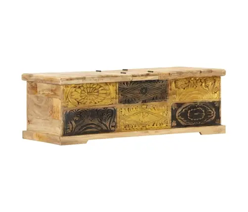 Kavos Staliukas, 100X50X35 cm Mango Medienos Masyvas Kavos Staliukas, 100X50X35 cm Mango Medienos Masyvas