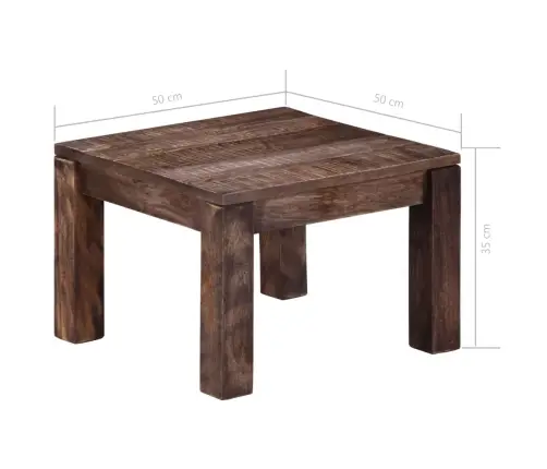 Kohvilaud, 50 X 50 X 35 cm Mangopuit